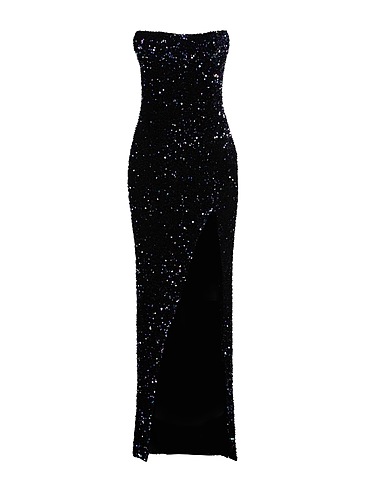 BALMAIN Long dress Black 100% Polyester