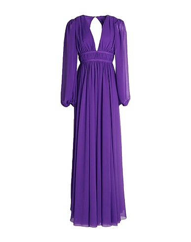 PINKO Long dress Purple 100% Polyester