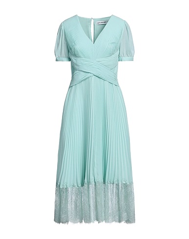 SELF-PORTRAIT Midi dress Turquoise 100% Polyester