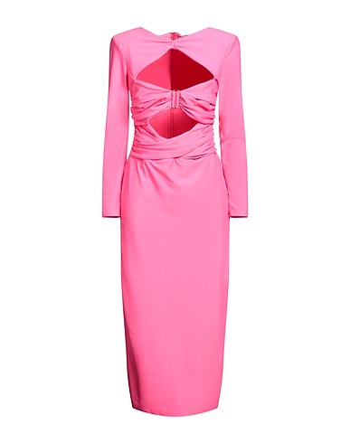 SELF-PORTRAIT Midi dress Pink 80% Polyamide, 20% Elastane