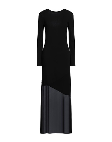 PATRIZIA PEPE Long dress Black 92% Viscose, 8% Elastane