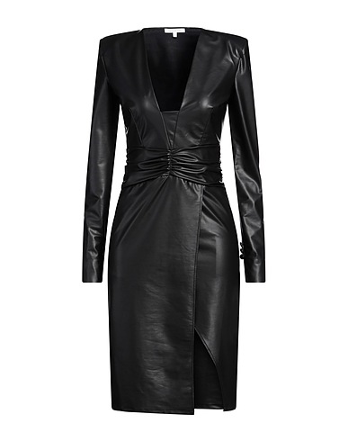PATRIZIA PEPE Midi dress Black 95% Polyester, 5% Elastane