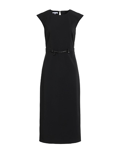 PATRIZIA PEPE Midi dress Black 97% Polyester, 3% Elastane