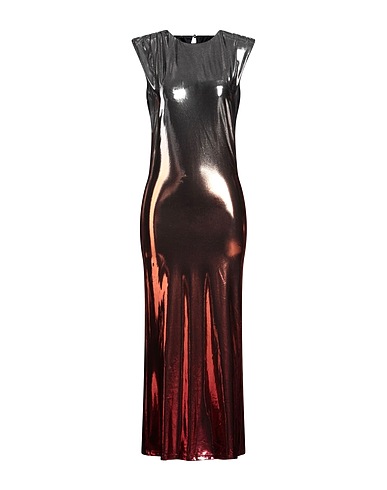 PATRIZIA PEPE Long dress Bronze 95% Polyester, 5% Elastane