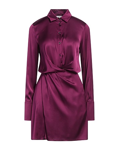 PATRIZIA PEPE Vestito chemisier Viola 67% Viscosa, 28% Poliammide, 5% Elastan