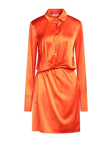PATRIZIA PEPE Vestito chemisier Arancione 67% Viscosa, 28% Poliammide, 5% Elastan