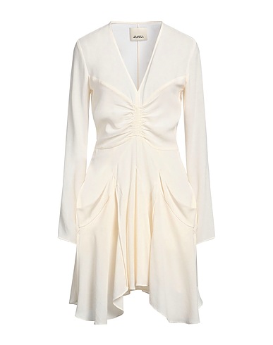 ISABEL MARANT Short dress Cream 73% Triacetate, 27% Polyester