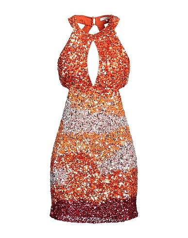 PATRIZIA PEPE Sheath dress ARANCIONE 100% Polyester