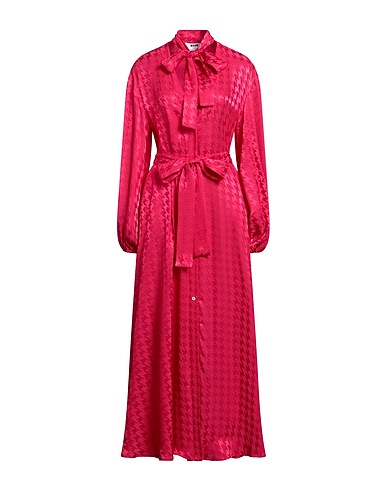 MSGM Long dress Fuchsia 64% Acetate, 36% Viscose