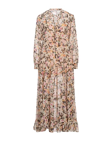 PATRIZIA PEPE Long dress Beige 86% Polyamide, 14% Elastane
