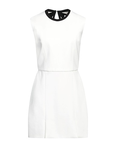 MSGM Short dress White 66% Viscose, 29% Polyamide, 5% Elastane