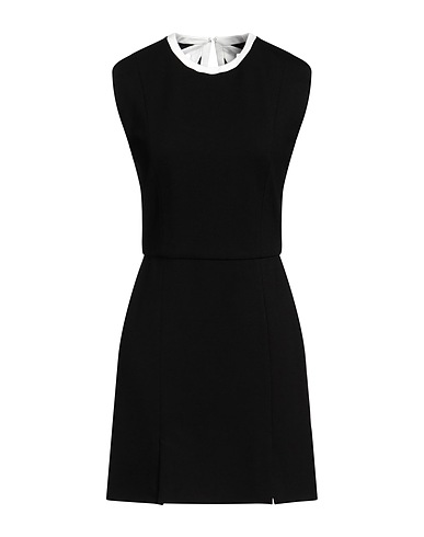 MSGM Kurzes Kleid Schwarz 66% Viskose, 29% Polyamid, 5% Elastan