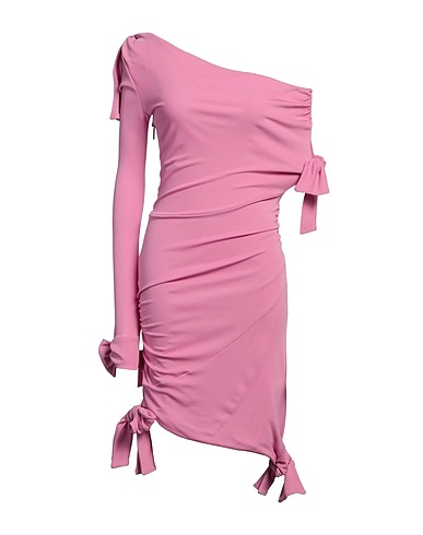 MSGM One-shoulder dress Pink 100% Viscose