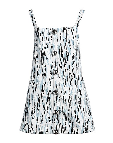 MSGM ミニワンピース・ドレス ホワイト コットン 97% / ポリウレタン 3%