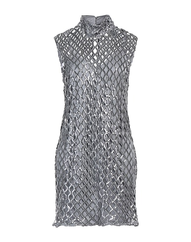 FEDERICA TOSI Kurzes Kleid Grau 100% Polyester