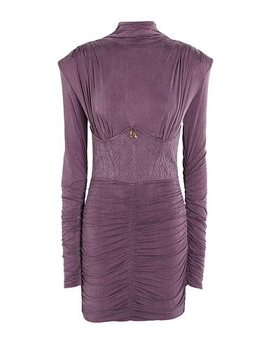 ELISABETTA FRANCHI Elegantes Kleid Pflaume 92% Cupro, 8% Elastan