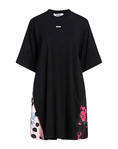 MSGM Vestito corto Nero 100% Cotone
