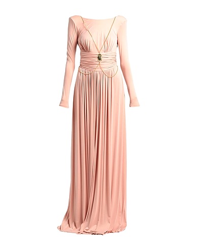 ELISABETTA FRANCHI Long dress RED CARPET Blush 92% Cupro, 8% Elastane