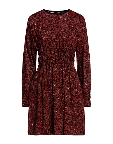 OTTOD'AME Short dress Brick 100% Polyester