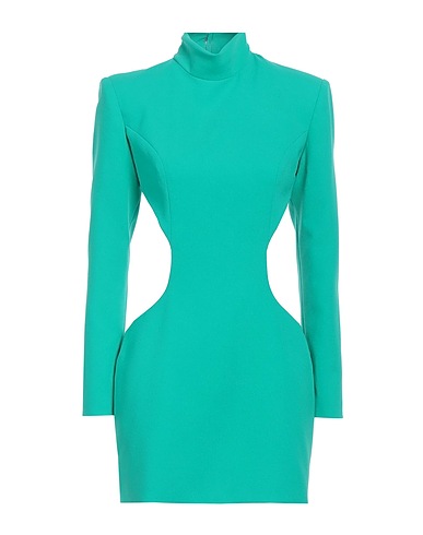 MÔNOT Short dress Green 100% Polyester