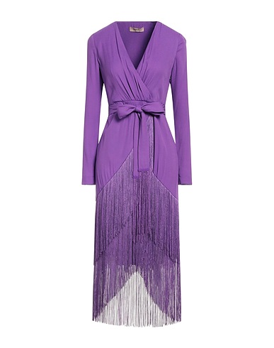 TWINSET Midi dress Purple 100% Viscose
