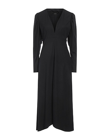 ISABEL MARANT Midi dress Black 94% Lyocell, 6% Elastane, Silk