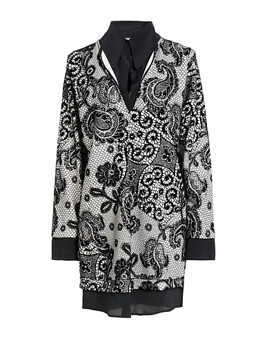 JIJIL Vestito corto Bianco 88% Cotone, 12% Poliestere, Acetato, Seta