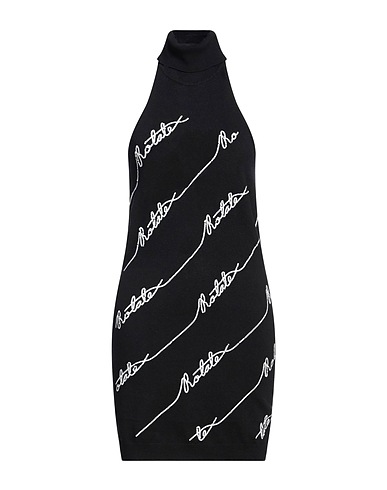 ROTATE BIRGER CHRISTENSEN Sheath dress Black 65% Organic cotton, 19% Polyamide, 16% Wool, Polyester