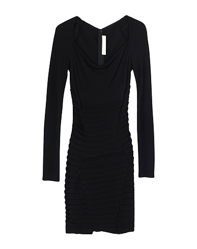 DION LEE Sheath dress Black 72% Viscose, 28% Polyamide