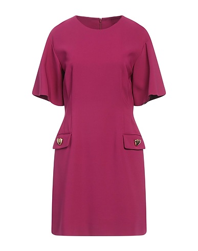 MOSCHINO Short dress Magenta 97% Viscose, 3% Elastane