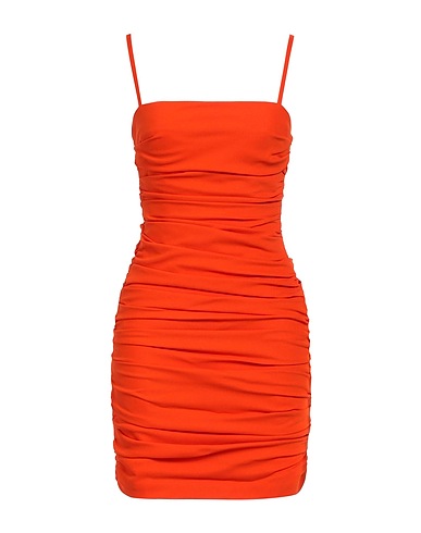 MOSCHINO JEANS Sheath dress Orange 82% Acetate, 18% Viscose