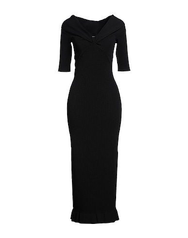 PHILOSOPHY di LORENZO SERAFINI Midi dress Black 65% Viscose, 35% Polyamide