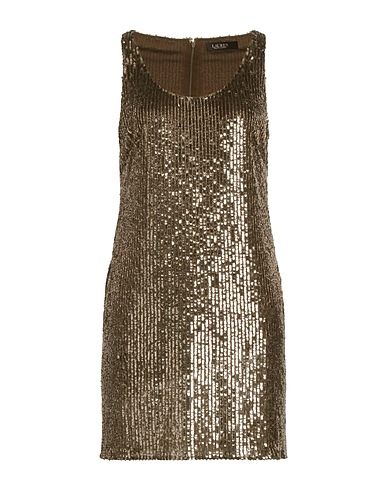 LAUREN RALPH LAUREN Sequin dress Military green 100% Polyester