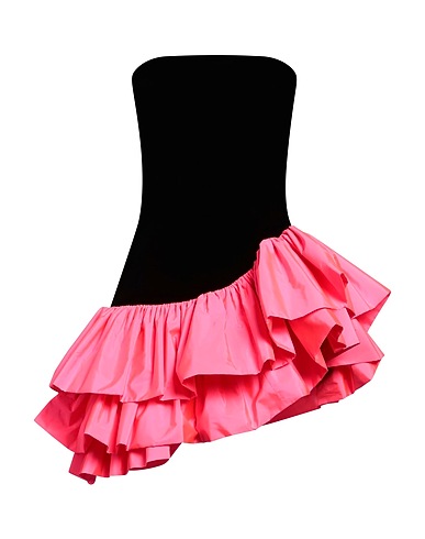ALEXANDRE VAUTHIER Kurzes Kleid Schwarz 64% Rayon, 36% Cupro, Recyceltes Polyester