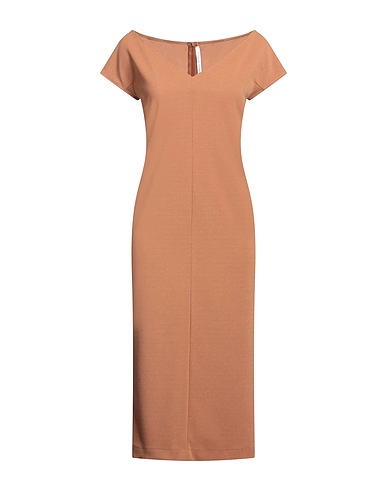 MAISON LAVINIATURRA Midi dress Camel 95% Polyester, 5% Elastane