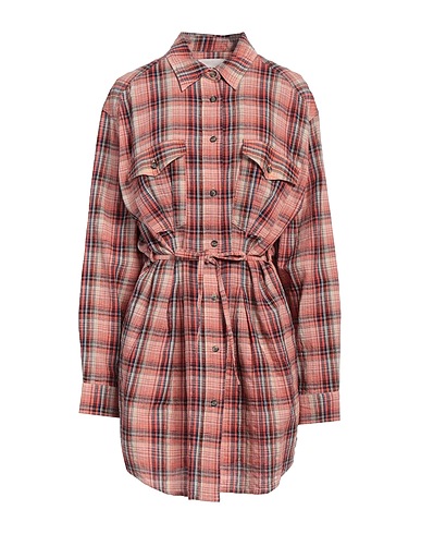 MARANT ÉTOILE Shirt dress Orange 93% Cotton, 7% Linen