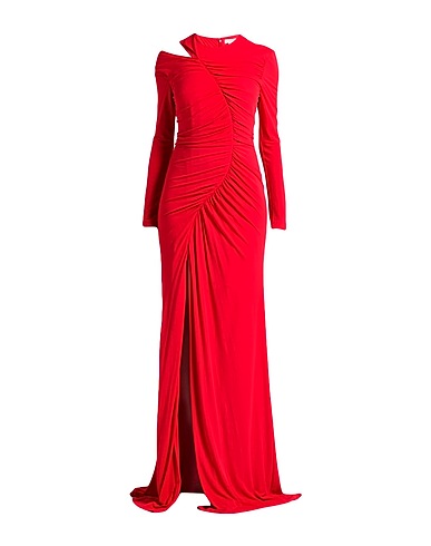 MCQUEEN 롱 원피스 레드 100% 비스코스