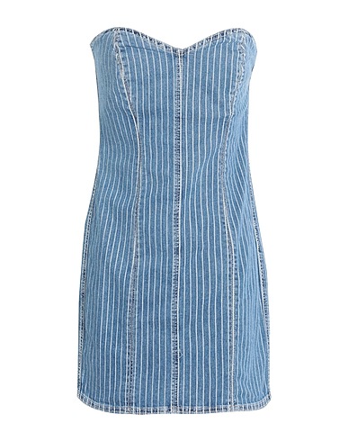 ONLY Denim dress Blue 98% Cotton, 2% Elastane