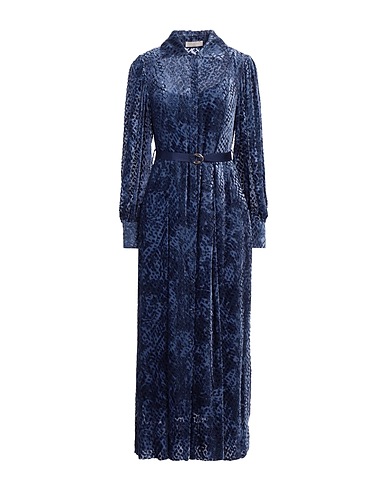 ULLA JOHNSON 롱 원피스 파스텔 블루 80% 비스코스, 20% 실크