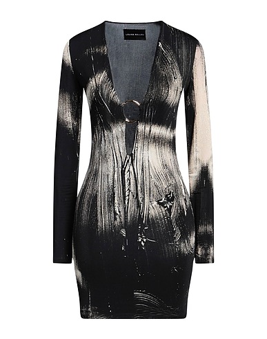 LOUISA BALLOU Sheath dress Black 90% Viscose, 10% Elastane