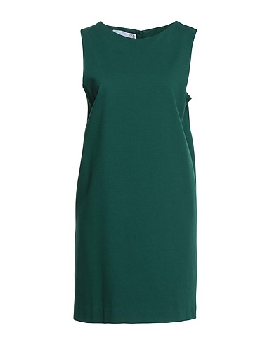 DOUUOD Short dress Emerald green 69% Viscose, 25% Polyamide, 6% Elastane