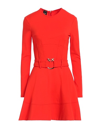 PINKO Short dress Tomato red 67% Viscose, 28% Polyamide, 5% Elastane