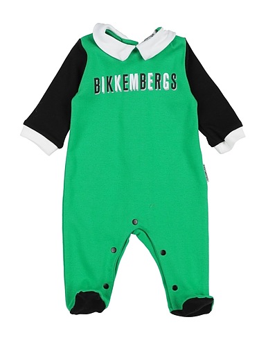 BIKKEMBERGS Tutina Baby  Verde 95% Cotone, 5% Elastan