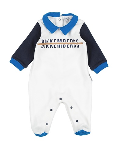BIKKEMBERGS Baby jumpsuit  White 80% Cotton, 20% Polyester