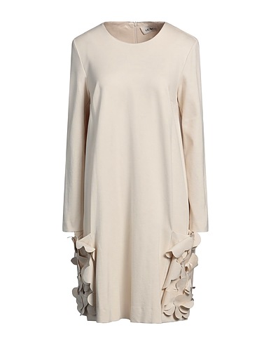 MEIMEIJ Short dress Off white 65% Viscose, 30% Polyamide, 5% Elastane