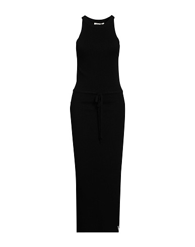 HINNOMINATE Long dress Black 52% Viscose, 26% Polyester, 22% Polyamide