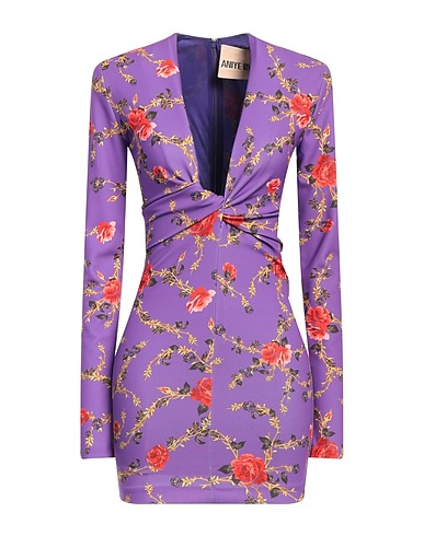 ANIYE BY Sheath dress Purple 95% Polyester, 5% Elastane