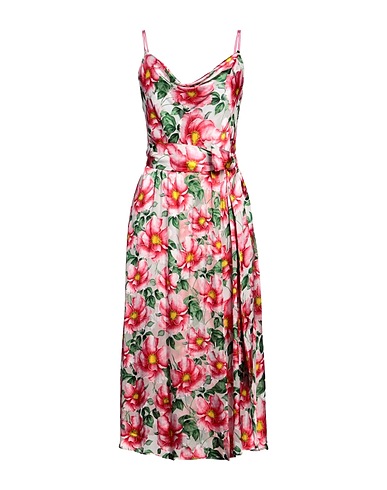 ALICE + OLIVIA ひざ丈ワンピース マゼンタ レーヨン 65% / シルク 35% / ポリエステル