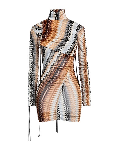 MISSONI Kurzes Kleid Braun 87% Viskose, 13% Cupro