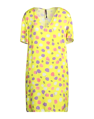 MANILA GRACE Short dress GIALLO 100% Viscose